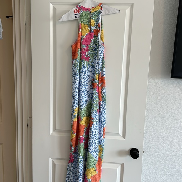 Floral multi color maxi dress so cute! XS - Picture 3 of 4